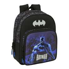 Safta Warner Bros | Large Backpack With Wheels Batman Compact Evolution Removable Washable, Padded Shoulder Straps And Ergonomic Back, Top Handle, Durable Zipper - Adapt - School (2 - View 1