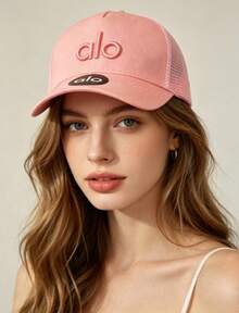 ALO 2026 New Letter Baseball Cap, Adjustable Dad Hat, Breathable Sun Protection, Outdoor Sports, Multi-Color  Fashion Hat Breathable Baseball Cap, Sun Protection Outdoor Sports Hat, Multi-Color Summer Cap - Black Lettering - View 4