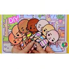 Girls DIY Handmade Wardrobe Interactive Quiet Book, Casual Sweet Cool Daily Style, Free Mix & Match, Rich Accessories, Diverse Gameplay, Hands-On Create Your Own Exclusive Look Fun Craft Kit - Multicolor - View 2