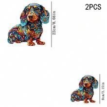 1/2/3PCS Colorful Pattern Dachshund Heat Transfer, Mexican Style Colorful Floral Pattern Heat Transfer, Vinyl Print, Heat Transfer Sticker, Iron-On Transfer Sticker Decal - Suitable For Pillows, DIY, Backpacks, T-Shirts, Canvas Bags, Sweatshirts, Jeans, T-Shirts, Clothing, Sewing Supplies - Multicolor - View 8