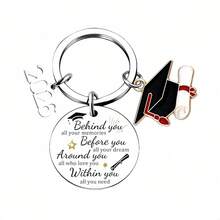 European And American-Border Knife-Shaped Keychain Pendant, Stainless Steel Round 2026 Student Graduation Season With Engraving - LH-1 - View 9