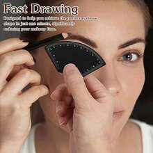 3 PiecesEyebrow Ruler And Micro Tattoo Drawing Set, Quick Eyebrow Design - Reusable Drawing Guide For Men And Women - Multicolor - View 6