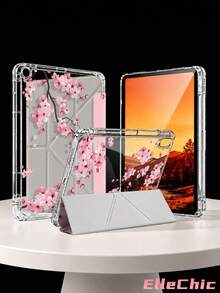 Pink Cherry Tree Protective Case Compatible With IPad Air 8(M4)2026(11-Inch), Air 4/5 10.9 Inch, 7/8/9th 10.2 Inch, Built-In Pencil Slot Compatible With Samsung Tab S6 10.4 Inch, Compatible With Kindle 11th Gen(2022/2024), Kindle Clara 2E, Clara Colour, Clara BW (6-Inch) And Libra Colour (7-Inch),Cute Girly And Stylish Design, Birthday And Holidays. - Multicolor - View 3