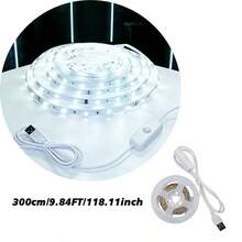 室內 LED 燈附按鈕開關與 USB LED 燈條，適用於客廳與臥室背景照明，易於安裝與裝飾 - 501 Switch Light Strip - 查看 19