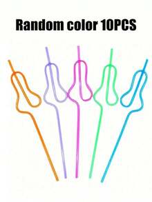 1/5/10pcs Fun Hen Party Straws, Bachelorette Party Decorative Straw,Cartoon Art Shape Plastic Straw,Reusable Plastic Drinking Straws,Wedding Party Straw,Ideal Bridal Gifts,For Festive Parties,Jazzing Up The Breakfast Milk Or Juice - A - View 16
