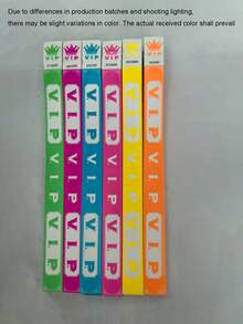 200pcs VIP Neon Party Paper Wristbands - Waterproof Paper Event Bracelets, For Parties, Music Festivals & Events, Wristbands For Events, Pool Party, Markets, Clubs, Sports, Holidays, VIP Bracelets, Wrist Bands, Lightweight Wristbands - VIP Edition - View 10