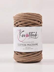 1 Solid Color Cotton Weaving Thread, 4mm And 50m Soft Crochet Hooks, Suitable For DIY Plant Hangers, Bags, And Home Decoration - Multicolor - View 7
