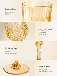 10/5/1 Set High-Quality Champagne Glasses, Crystal Textured Wine Glasses, Suitable For Holiday Parties, Gatherings, Family, Friends, Ramadan Events, Company Team Building, Back To School Season - View 4
