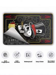 1pc Magician Ace Of Spades Credit Card Sticker Privacy Protection Card Skin, Rose Skull Poker Card Birthday Gift PVC Material Anti-Fingerprint Anti-Scratch Wear-Resistant Card Sleeve, Suitable For Men, Women, Couples, Small Chip Cards, Bank Cards, Credit Cards, Transit Cards, Student Campus Cards Personalized DIY - Type a - View 8
