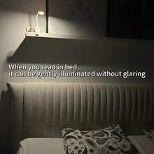1個 4LED 白色夾式書燈，護眼閱讀燈，可充電書燈，3種色溫，可調光，迷你便攜夾式閱讀燈 (電池/可充電 300mAh/600mAh) - 多色3 - 查看 5