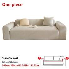1pc Stretchable Pet-Friendly Sofa Cover, All-Season Slouchy Sofa Slipcover, Living Room Non-Slip Sofa Protector, Fully Dust-Proof - Multicolor - View 19