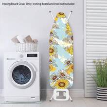 1pc Ironing Board Replaceable Cover , Sunflower Print Polyester Household Ironing Table Cloth Ironing Board - Multicolor - View 10