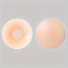 10pcs Reusable Seamless Silicone Nipple Covers, Invisible Self-Adhesive Anti-Protrusion Breast Pads, Comfortable Breathable Easy To Clean Lingerie Accessories For Women - A - View 10