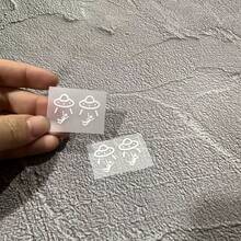 2 piezas Pegatinas divertidas para coche - Pegatinas de botón en blanco con diseño de OVNI, se adaptan a todos los botones en blanco del coche - A - Ver 5