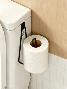 1 pieza Portarrollos de papel higiénico montado en la pared, Dispensador de toallas de papel, Portarrollos de toallas de papel para baño, Portarrollos de toallas de papel montado en la puerta del armario sin taladro, Cocina, Navidad, Regalo de Navidad, Decoración de habitación, Decoración de sala de estar, Decoración de dormitorio - Multicolor - Ver 5
