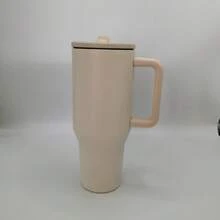 32oz Large Capacity Leak-Proof Insulated Car Cup With Handle And Sealed Lid - Multicolor - View 10