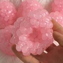 1pc Transparent Pink/Blue Grape Cluster Squeeze Ball, Transparent Bead Fruit Shaped Stress Relief Fingertip Toy, Soft TPR Material Anxiety Relief Toy, Ideal Birthday Gift, Holiday Gift, Couple Gift, Daily Gift, Party Favor, Essential For Stress Relief - one-size - View 15
