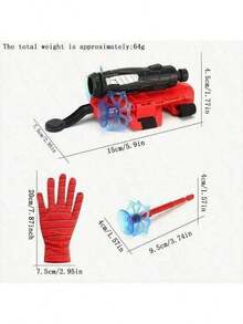 Ultra-Long Range Super Spider Gun - 2025 New - Suction Launch Game - Very Fashionable Spider Mask - Parent-Child Interactive Game - Birthday Gift - HD - Multicolor - View 3