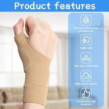 Compression Wrist Support Gloves With Gel Silicone Strips And Ribbed Texture, Enhanced Grip And Thumb Stability - Multicolor - View 11