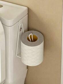 1 pieza Portarrollos de papel higiénico montado en la pared, Dispensador de toallas de papel, Portarrollos de toallas de papel para baño, Portarrollos de toallas de papel montado en la puerta del armario sin taladro, Cocina, Navidad, Regalo de Navidad, Decoración de habitación, Decoración de sala de estar, Decoración de dormitorio - Multicolor - Ver 3