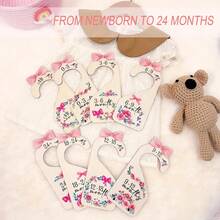 1 Set Baby Closet Dividers, Wooden Baby Clothing Classification Labels, Monthly Age Organizer Hanging Tags NB‑24M+ - Multicolor - View 6