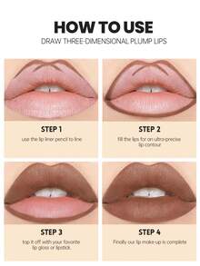 Pudaier Matte Nude Lip Liner, Smooth Application, Layerable For Natural Color, Easy-To-Use Lip Pencil, Suitable For Daily Makeup And Valentine's Day Looks - 17 - View 5