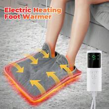 Hailicare Bantalan Penghangat Kaki dengan Kontrol Suhu 9 Tingkat dan Timer 4 Tingkat, Alat Penghangat Kaki Musim Dingin, Bantalan Penghangat Tangan Rumah, Cocok untuk Kantor, Kamar Tidur, dan Ruang Belajar. - Grey - View 2
