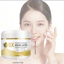1pcs Kojic Acid Brightening Cream | Evens Skin Tone, Dark Spots And Dullness - Fast Brightening With Arbutin, Niacinamide, Vitamin E & C - Non-Greasy, Suitable For Men And Women - Brightening Moisturizer, Day And Night Use,Holiday Gift 50G - Brightening Cream - View 7