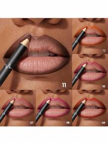 Pudaier 6pcs Waterproof Long-Lasting Creamy Lip Liner Set, Perfect For Outlining Lips, Suitable For All Skin Tones, Great Gift For Music Festivals/Parties/Valentine's Day - 02set - View 2