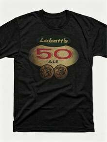 La última camiseta de este año, la camiseta vintage de Labatt's 50 Ale, producida por INLE Designs. - Negro - Ver 1