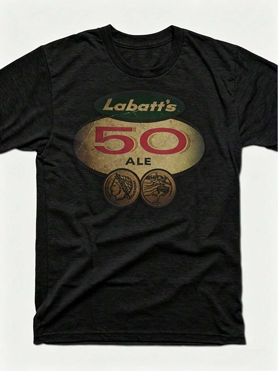 La última camiseta de este año, la camiseta vintage de Labatt's 50 Ale, producida por INLE Designs. - Negro - Ver 1