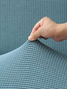 Solid Color Skirt Style Sofa Bed Cover, Polyester Fiber Elastic All Inclusive Sofa Cover, Suitable For Armless Sofa Cover, Simple And Modern, Suitable For All Seasons - Blue - View 5