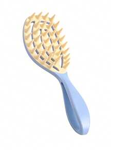 1pc Detangling Comb, Scalp Massage Shampoo Brush With Soft Silicone Bristles, Anti-Dandruff Scalp Exfoliating Brush, Hair Growth Promoting Scalp Massage Brush, Dry & Wet Use Scalp Care Hair Brush, ABS Plastic Handle, Women's Hair Accessory - Multicolor - View 13