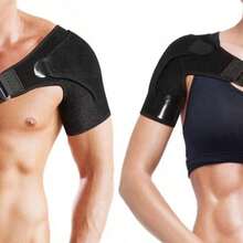 This Unisex Sports Shoulder Support Strap Features Adjustable Shoulder Straps, Providing Extra Support For The Shoulder During Exercise And Work. - Black - View 1