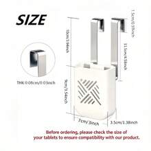 1 Set Toilet Tank Cleaner Holder, Hanging Toilet Cleaning Tablet Storage Box, Toilet Cleaning Tablet Slow Release Box, With Stainless Steel Hook, Delays Cleaner Release, Convenient For Toilet Cleaning - 1 Set - View 9