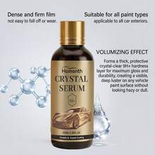 100ML 9H+ Ceramic Car Paint Coating Crystal Essence Set, Hydrophobic Glossy Anti-Scratch Car Paint Sealant, Includes Towel And Sponge, Long-Lasting Car Paint Protection Polishing Care - Liquid - View 11