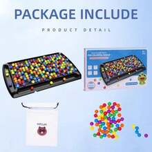120 PCS Rainbow Ball Matching Toys Board Game Interaction Puzzle Toy - Multicolor - View 3