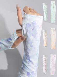 1 Pair New Pearl Mesh Sleeve Covers, Women's Loose Driving Gloves, Summer Sun Protection, Fashion - Multicolor - View 13