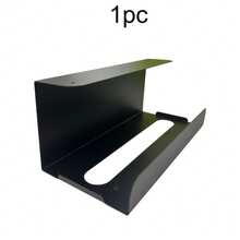 1/2pcs Under Cabinet Paper Towel Holder, Space-Saving Inverted Metal Rack. Moisture-Proof One-Hand Tear Design, Damage-Free Self-Adhesive Installation For Renters. Minimalist Storage, Suitable For Kitchen, Bathroom And Office, Sturdy And Rust-Proof, Frees Up Countertop Space. - Multicolor - View 10