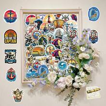 50pcs Vintage Sailing Ship Graffiti Cartoon Nautical Era American Retro Cool Decorative Notebook Stickers - Age Of Exploration - 2016 - View 8