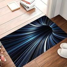 1pc Realistic 2D/3D Optical Illusion Black Hole Crack Floor Mat - Illusion 3D Cave Effect, Durable Easy-Clean Suitable For Indoor/Outdoor Use, Modern Optical Illusion For Home Entrance, Bedroom - Low- Fiber Design. - 亮色9 - 查看 9