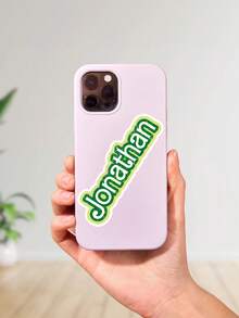 Custom Name Text Stickers, Personalized Glitter Name Stickers, Customizable Name Decals, Suitable For Water Bottles, Laptops, Notebooks, Waterproof Vinyl Stickers - Multicolor - View 16