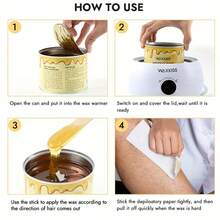 WAXKISS Lilin Penghilang Bulu Seluruh Tubuh - 400g Lilin Lembut dalam Stoples, Lembut & Tanpa Rasa Sakit untuk Lengan, Kaki, Ketiak, Cocok untuk Semua Jenis Kulit, Penggunaan di Rumah untuk Wanita & Pria - beraneka warna - View 3
