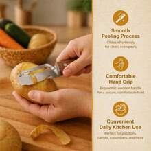 Multifunctional Sugarcane Cutter, Pineapple Cutter, Cabbage And Vegetable Peeler, Kitchen Tool, Fruit And Vegetable Peeler, Hard Skin Scraper, Home Kitchen Tool, Cooking Utensil Peeler Random Handle Style Random Blade Contour - Multicolor - View 8