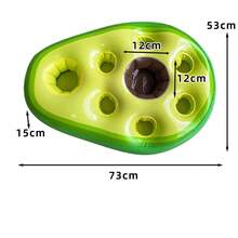 Summer Ice Bucket, Avocado Pineapple Coconut Cup Holder, Inflatable Floating Drainage, With Green Plant Floating Drainage, Outdoor Travel Portable, Water Floating Physical Storage Floating Drainage - A - View 7