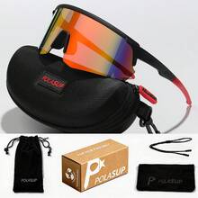 POLASUP Unisex Cool Sports Eyeglasses, Suitable For Cycling, Running And Driving, With Hard Protective Case, Cleaning Cloth, Storage Bag, Lanyard And Packaging Box Outdoor Accessories. - Multicolor - View 19