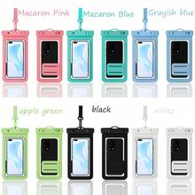 1pc Random Color Waterproof Phone Storage Bag, Transparent Phone Protective Case - Touchscreen Compatible Floating Diving Sealed Bag, Outdoor Rafting Diving Phone Storage Pouch - View 2