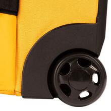 W WINGS Large Compression Soft Suitcase 28" 24" 20" Inch ROOK | Travel Bag Luggage Polyester Zipper High Quality, Waterproof, Telescopic Handle Wheels YELLOW - Yellow - View 6