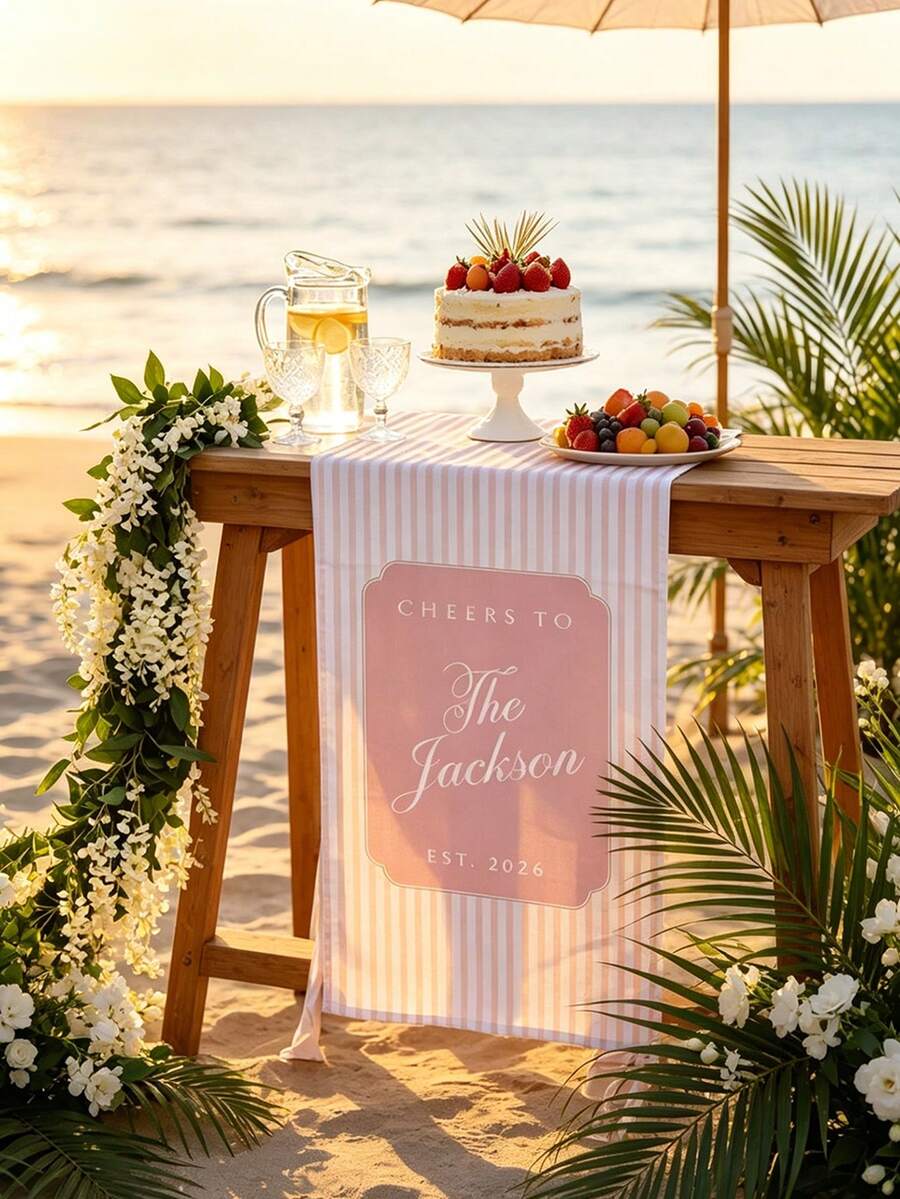Customized Wedding Welcome Sign, Fabric Bar Menu Sign, Wedding Bar Banner, Birthday Anniversary Customized Bar, Wedding Reception Decoration - Multicolor - View 1