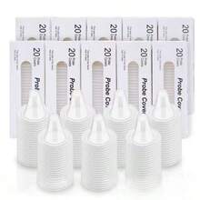 20pcs/60pcs/100pcs/200pcs Universal Compatible Ear Thermometer Covers, Disposable Independent Use, Prevent Cross Contamination. Fits Probe Securely Without Falling Off, Ensures Accurate Temperature Measurement. Blocks Earwax And Dirt, Protects Temperature Sensor. Easy To Install And Remove, Quick And Effortless Replacement - A - View 2